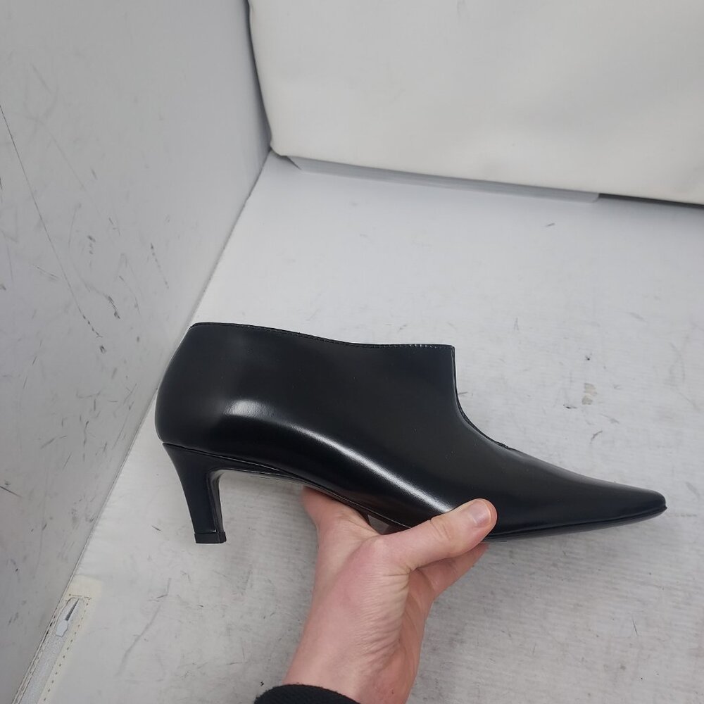 TOTEME Black Wide Shaft Patent Ankle Boot - Picture 3 of 11